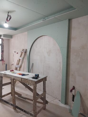 Alçipan: Istənilən növ alçıpan fiqurlarının yığılması tv agentlərin ara kesme — 7