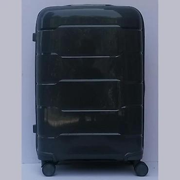 Putni koferi i torbe: Tvrdi kofer na točkiće – tamnosivi - Materijal: čvrsta ABS/PC školjka — 2