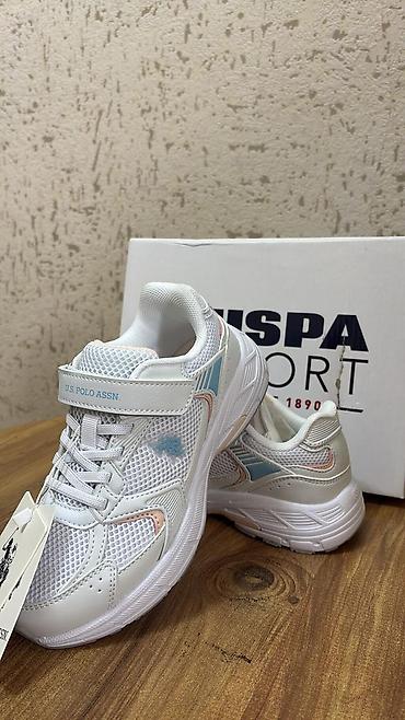 polo krasovka: U.S. Polo Assn. uşaq idman ayaqqabısı - Rəng: ağ, açıq mavi və pastel — 1