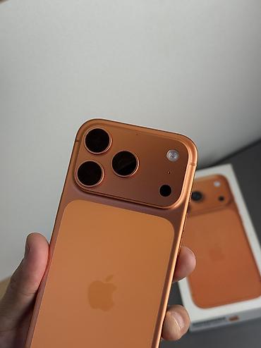 samsung zip: IPhone 17 Pro, Б/у, 512 ГБ, Оранжевый, Защитное стекло, Чехол, Кабель, 91 % — 5