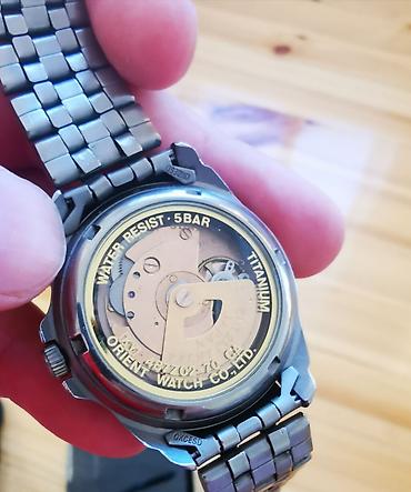 saat alan: Orient Mechanical Titanium qol saatı - Korpus və qolbaq: titan – — 3