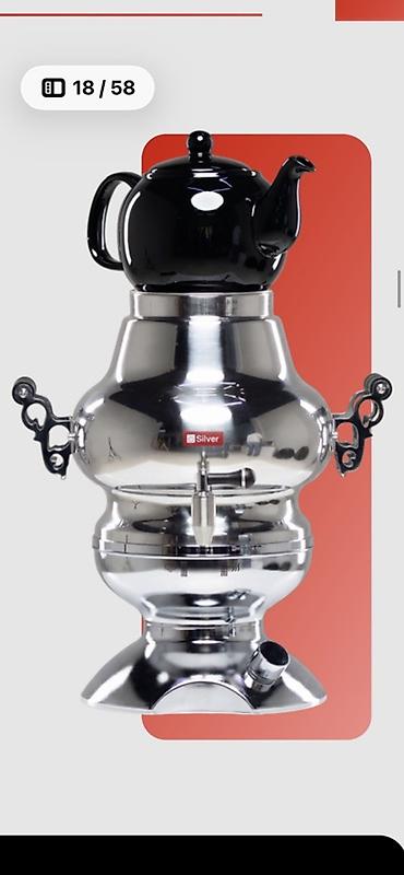 samavar: Məhsul: Silver brendinin elektrikli samovar və çaydan dəsti — 1