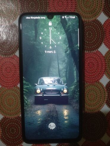 samsung a70 ekranı: Samsung A70, 128 GB, rəng - Qara, Barmaq izi, İki sim kartlı