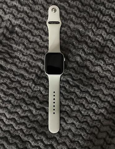 samsung watch 1: Apple Watch 8 45mm 100 PİL (alüminium gövdə, gümüş rəng) + Orjinal 2 — 1