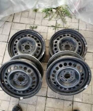 Диски: Железные Диски R 15 Mercedes-Benz, Комплект, отверстий - 5, Б/у — 1