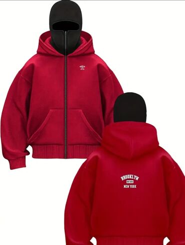 детские халаты с ушками: Svitşot, 3XL, rəng - Qırmızı