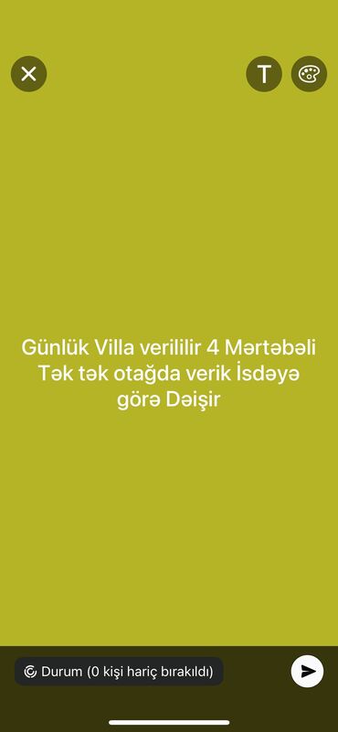 hamam tusu: Salam 4 Mərtəbəli Viladı Otağların verik Her otağda cakuzi Hamam Var