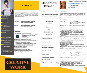 Başqa xidmətlər: Peşəkar CV hər şəxsə özəl olaraq hazırlanmalıdır. Hal-hazırda Trenddə — 6