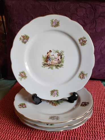 Tanjiri Cmielow poljski porcelan 1947g. +. Tanjiri nigde