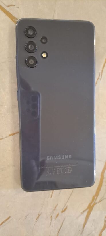 Samsung: Samsung Galaxy A32, 128 GB, rəng - Qara, Sensor, Barmaq izi, İki sim kartlı