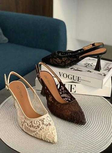 Salonke: Elegantne ženske mule/slingback štikle sa špicastim vrhom i — 3