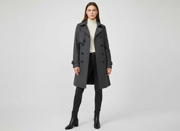 massimo dutti kurtki damskie wyprzedaż: Women`s trench, size S