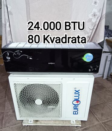 kondisoner ev: Kondisioner Eurolux, İşlənmiş, 70-80 kv. m, Split sistem, Kredit yoxdur, Ödənişli quraşdırma