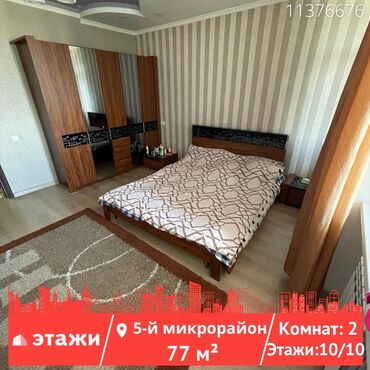 двухкомнатный квартира: 2 комнаты, 77 м², Элитка, 10 этаж, Евроремонт