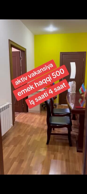 xadime is elanlari 2023: Ofis menecer, katib tələb olunur, Natamam iş günü