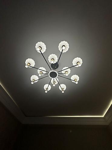 lüstr altlığı: Led Çılçıraq, 4 və daha çox lampa, Metal — 4