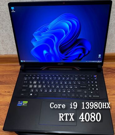Ноутбуки: Ноутбук, MSI, 32 ГБ ОЗУ, Intel Core i9, 17 ", Б/у, Для работы, учебы, память SSD