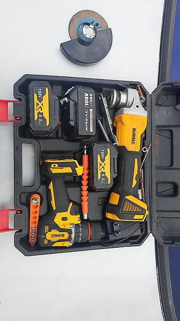 Alət dəstləri: Dewalt brendlı akkumulyatorlu alət dəsti Tərkib: - Akkumulyatorlu — 2