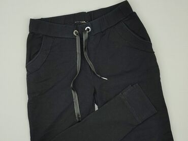 spodnie materiałowe damskie karmelowe: Sweatpants, M (EU 38), condition - Good