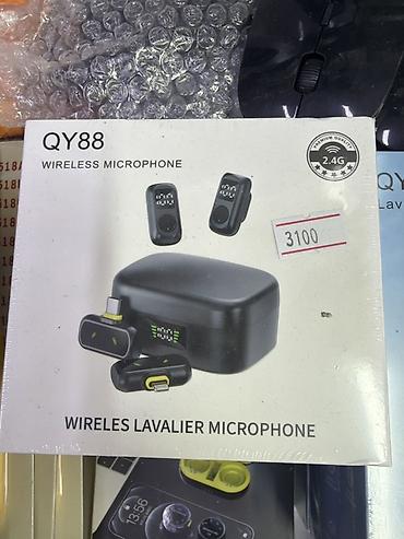Беспроводная петличная система QY88 (2.4 ГГц) Комплект для записи at lalafo.kg Беспроводная петличная система QY88 (2.4 ГГц) Комплект для записи