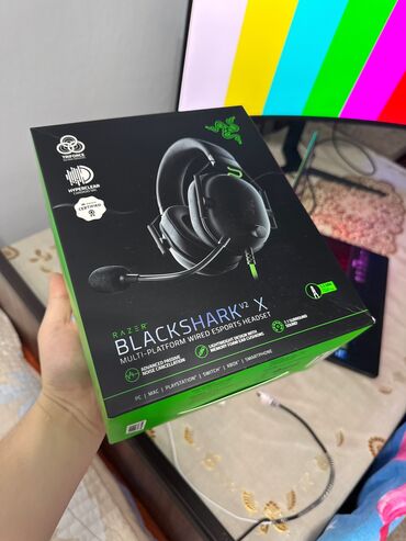 наушники с микрофоном razer electra: Полноразмерные, Razer, Б/у, Проводные, Геймерские