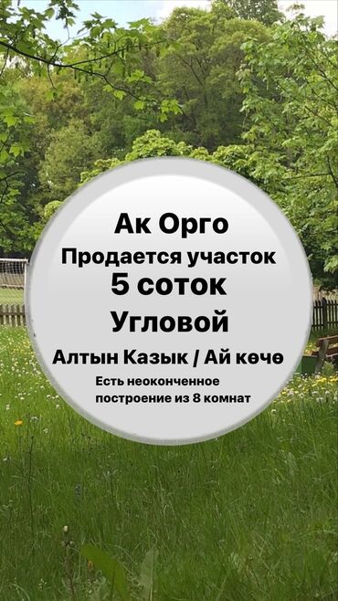 ак орго участки: 5 соток, Красная книга, Тех паспорт, Договор купли-продажи