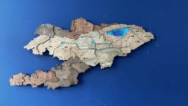 Картиналар жана сүрөттөр: Карта кыргызстана размер120х60см
Декор,Подарок,саморазвитие