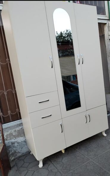 Dolablar: Yeni, Açılan, 3 qapılı Düz dolab, Qarderob, paltar dolabı — 7