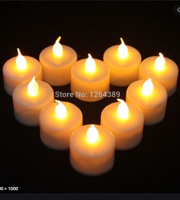 ароматные свечи: Реалистичная беспламенная Светодиодная свеча на батарейках 12шт