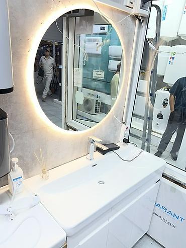 standing mirror: Тумба с умывальником для ванной комнаты комплект 29500 - Размер — 8