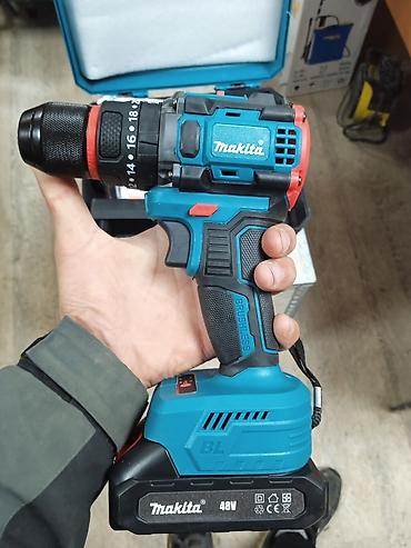 Аккумуляторная дрель‑шуруповерт Makita (BL, бесщеточная), комплект в lalafo.kg да Аккумуляторная дрель‑шуруповерт Makita (BL, бесщеточная), комплект в