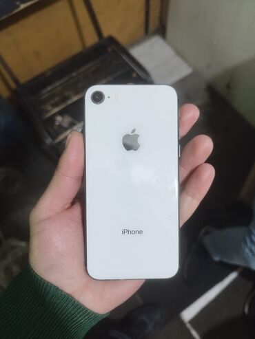 Apple iPhone: IPhone 8, 64 GB, White Titanium, Barmaq izi