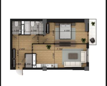 Продажа квартир: 2 комнаты, 65 м², Элитка, 10 этаж