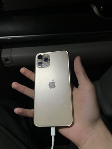 кейс для пк: IPhone 11 Pro, Колдонулган, 64 ГБ, Matte Gold, Заряддоочу түзүлүш, Каптама, 100 %