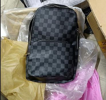 Сумкалар: Сумка через плечо в стиле Louis Vuitton, узор Damier Graphite — 3