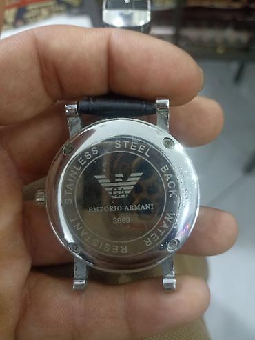 emperio armani: Emporio Armani kişi qol saatı - Klassik dairəvi korpus, parlaq metal — 2