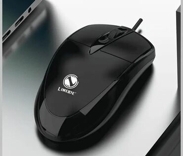 Mauslar: Yeni, simli mouse, bluetoothsuz mouse, qara rəngdə simli siçan