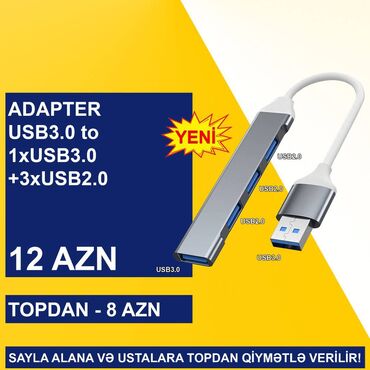Digər kompüter aksesuarları: Usb adapterlər sayla alana və ustalara topdan qi̇ymətlə veri̇li̇r! -da lalafo.az — 8 Digər kompüter aksesuarları: Usb adapterlər sayla alana və ustalara topdan qi̇ymətlə veri̇li̇r! — 8
