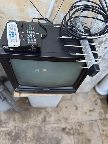 jvc televizor: Sharp kineskop televizor + rəqəmsal tuner və antena seti - — 4