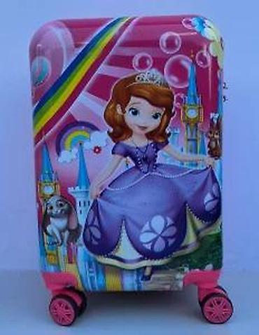 Rančevi, torbe i koferi: Dečiji kofer na točkiće – motiv princeze - Tvrda školjka sa sjajnom — 8