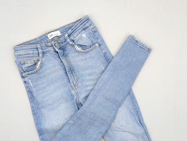 woskowane legginsy z wysokim stanem: Zara, Jeans for women, size S