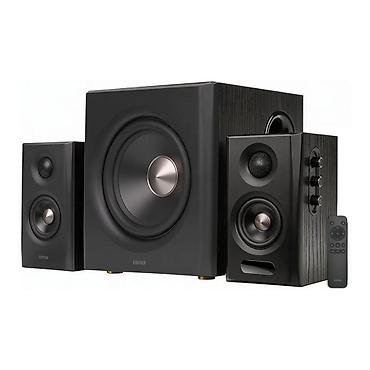 Edifier S355DB Black 2.1 dinamik sistemi. Bu sistemin 8 düymlük