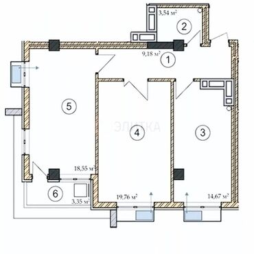 продаю кв жал: 2 комнаты, 69 м², Элитка, 5 этаж, Евроремонт