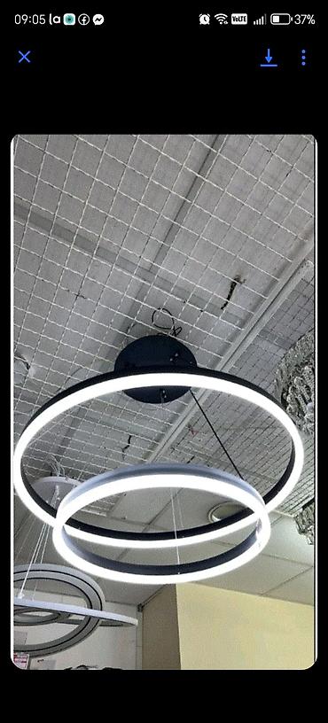 tupperware flase: LED viseća plafonska lampa – prstenasti dizajn, 3 kružna svetleća — 2