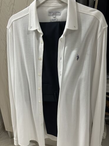 женская рубашка поло: Рубашка U.S. Polo Assn, XL (EU 42), цвет - Белый