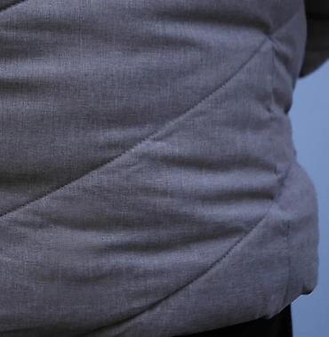 Zimske jakne: Muška zimska jakna – siva - Topla, punjena jakna sa proštepom u — 9