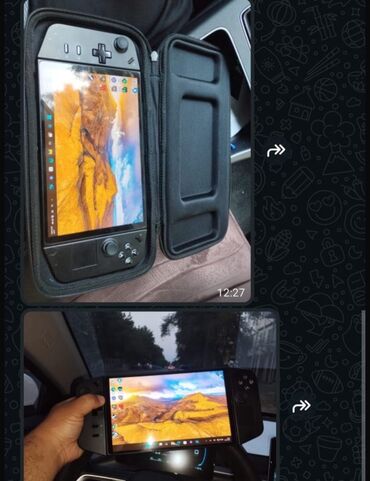 Nintendo Switch: Qara rəngli portativ oyun konsolu, daxili quraşdırılmış joysticklər və