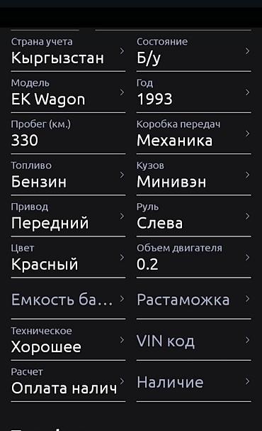 Унаа сатуу: Mitsubishi Space Wagon: 1993 г., 2 л, Кол менен иштөөчү, Бензин, Вэн/Минивэн — 8