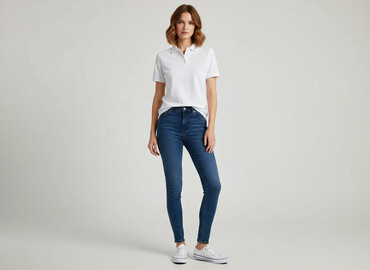 biala koszula 140: Women`s polo shirt, size S