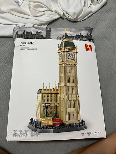 резиновый члены: Конструктор Wange “Big Ben” (Лондон) - Количество деталей: 1095 - — 1